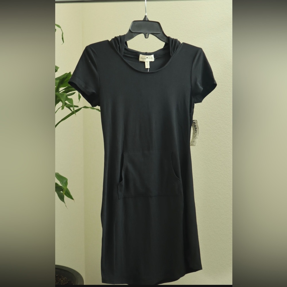 Black dress with hoodie